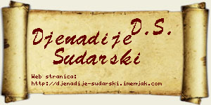 Đenadije Sudarski vizit kartica